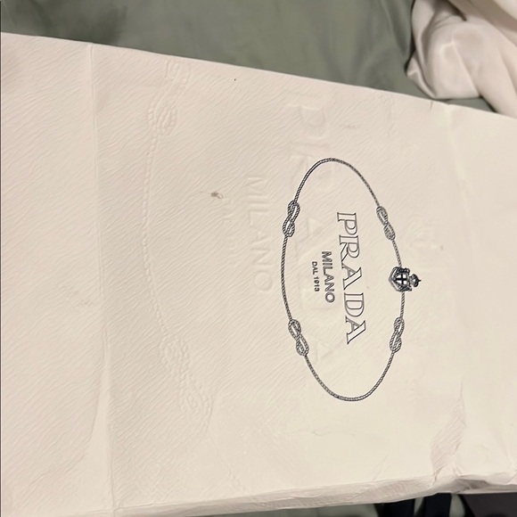Prada Beige Wallet with Gold Accents